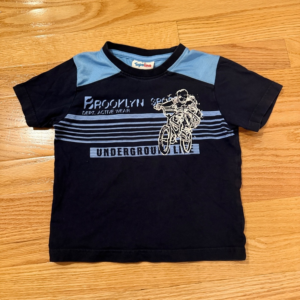 Black and Blue Graphic T-Shirt